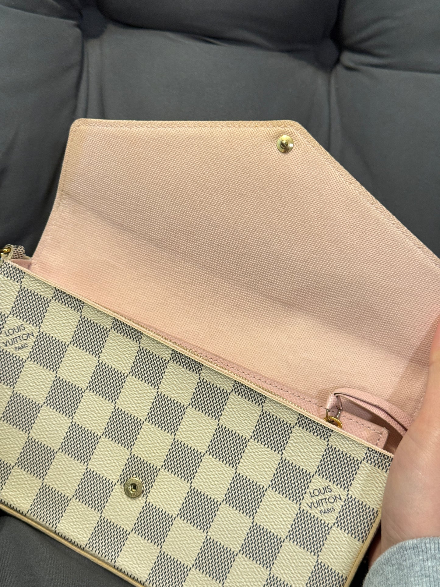 Pre owned Louis VuittonDamier Azur Pochette