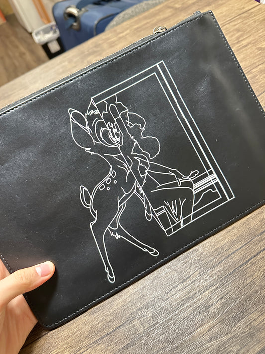 Pre-owned Givenchy Bambi leather Clutch