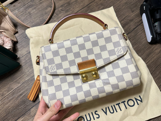 Louis Vuitton Croisette Crossbody Small Azure Canvas